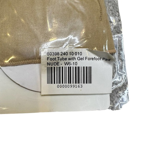 Peda Bella Foot Tube No Show Foot Comfort Gel Foot Pad Nude NWT - Picture 4 of 4